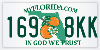 FL license plate 1698KK