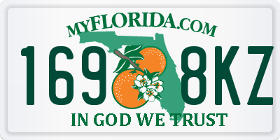 FL license plate 1698KZ