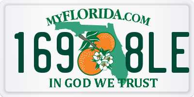 FL license plate 1698LE