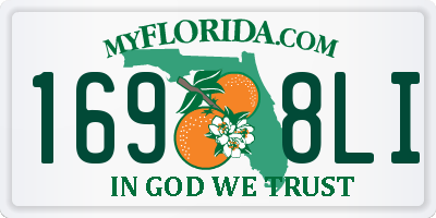 FL license plate 1698LI