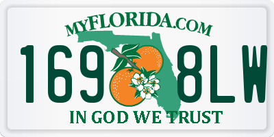 FL license plate 1698LW
