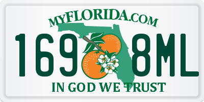 FL license plate 1698ML