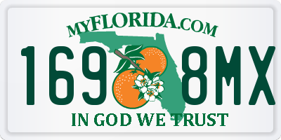 FL license plate 1698MX