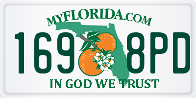 FL license plate 1698PD