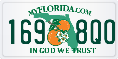 FL license plate 1698QO