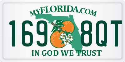 FL license plate 1698QT
