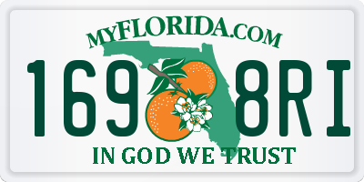 FL license plate 1698RI