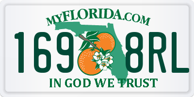 FL license plate 1698RL