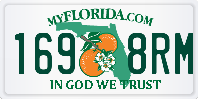 FL license plate 1698RM