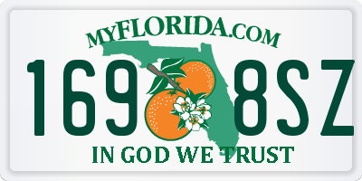 FL license plate 1698SZ