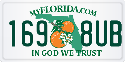 FL license plate 1698UB