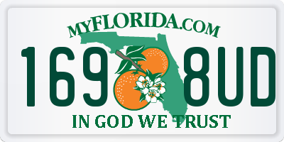 FL license plate 1698UD