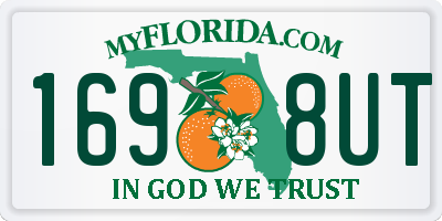 FL license plate 1698UT