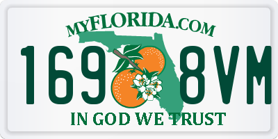 FL license plate 1698VM
