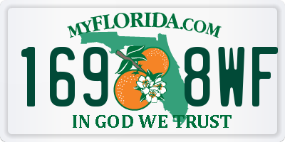 FL license plate 1698WF