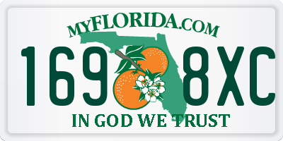 FL license plate 1698XC