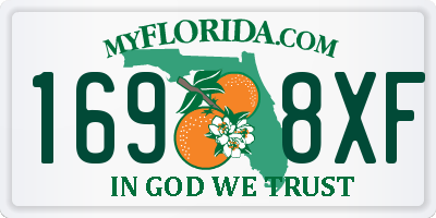 FL license plate 1698XF