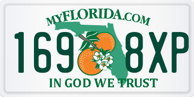 FL license plate 1698XP