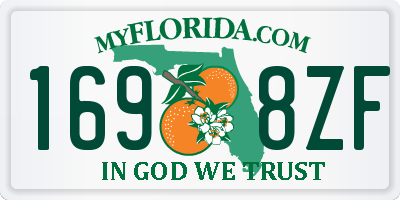 FL license plate 1698ZF