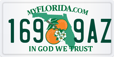 FL license plate 1699AZ