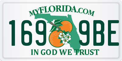 FL license plate 1699BE
