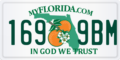 FL license plate 1699BM
