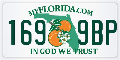 FL license plate 1699BP