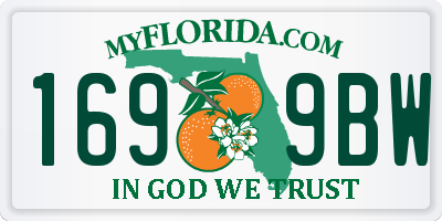 FL license plate 1699BW