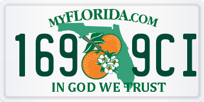 FL license plate 1699CI