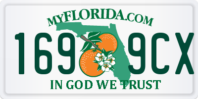 FL license plate 1699CX
