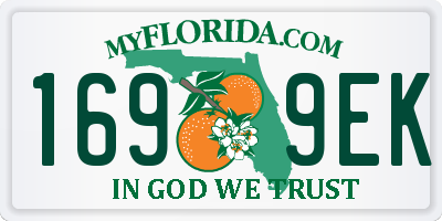 FL license plate 1699EK