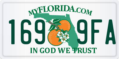 FL license plate 1699FA