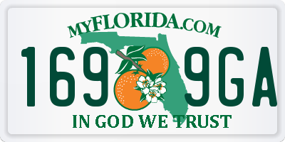 FL license plate 1699GA