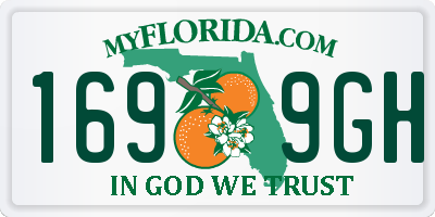 FL license plate 1699GH
