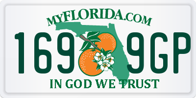 FL license plate 1699GP