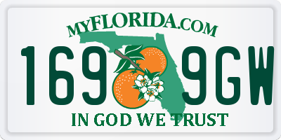FL license plate 1699GW