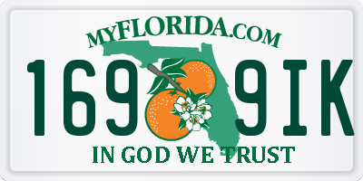 FL license plate 1699IK