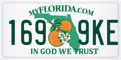 FL license plate 1699KE