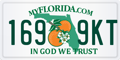 FL license plate 1699KT