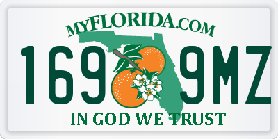 FL license plate 1699MZ