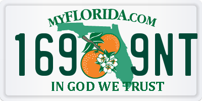 FL license plate 1699NT