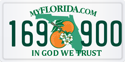FL license plate 1699OO