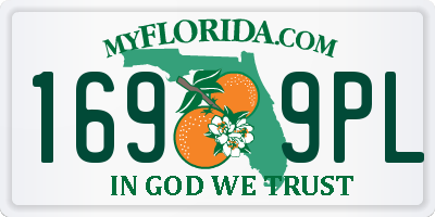 FL license plate 1699PL