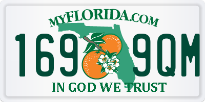 FL license plate 1699QM