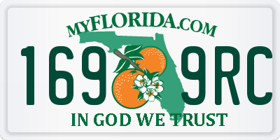 FL license plate 1699RC