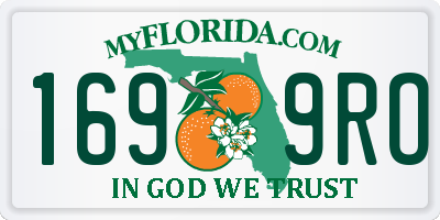 FL license plate 1699RO
