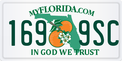 FL license plate 1699SC