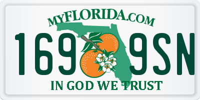 FL license plate 1699SN