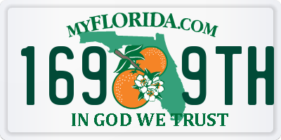 FL license plate 1699TH