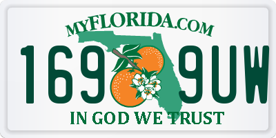 FL license plate 1699UW